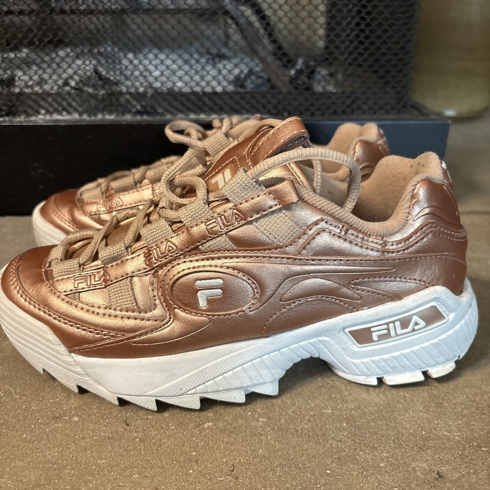 Fila Women’s Disruptor 2 5CM00617-661 Gold Casual Shoes Sneakers Size 7 …